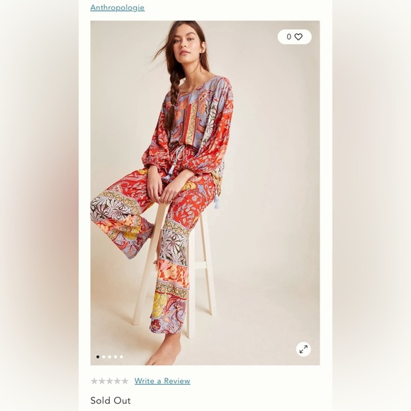 Anthropologie Sonrisa Paisley Set - Picture 3 of 6